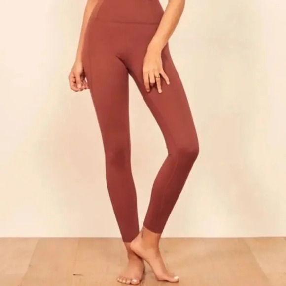 GIRLFRIEND COLLECTIVE Compressive High Rise Leggings Ember Size Small 4007 - Picture 1 of 7